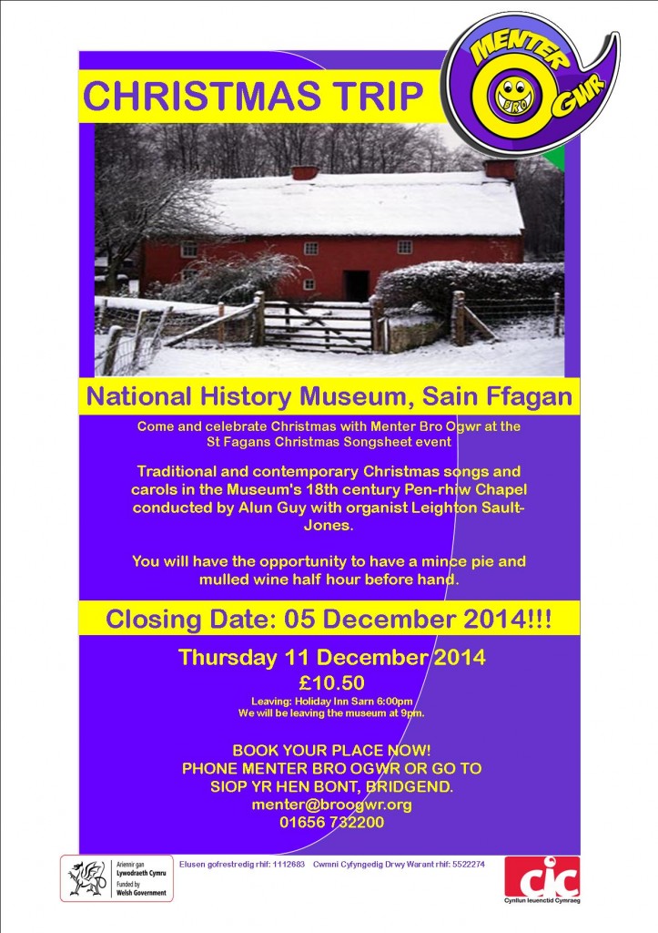 taith nadolig Sain Ffagan 2014 S