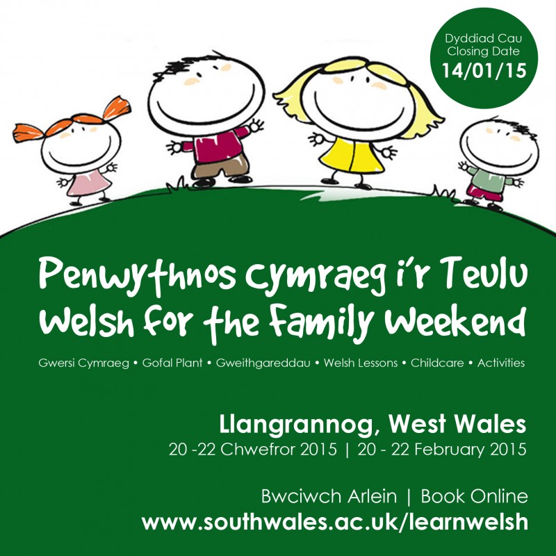 Penwythnos Cymraeg i'r Teulu 2015